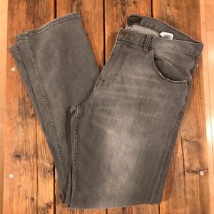 Men’s BR Vintage Straight Gray Washed Denim 34x32